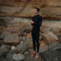 ION Wetsuit Seek Amp 5/4 Front Zip men blue-nights