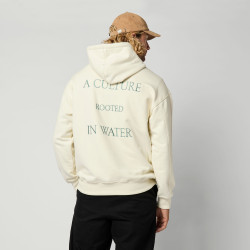 Mystic Rooted Hood Sweat dirty white