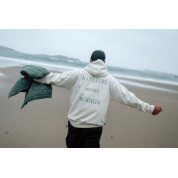 Mystic Rooted Hood Sweat dirty white