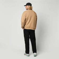 Mystic Trademark Crew Sweat slate brown