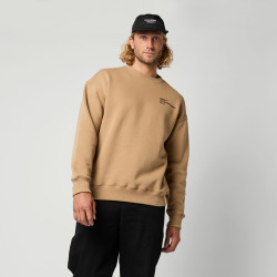 Mystic Trademark Crew Sweat slate brown