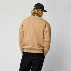 Mystic Trademark Crew Sweat slate brown
