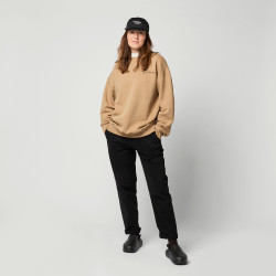 Mystic Trademark Crew Sweat slate brown