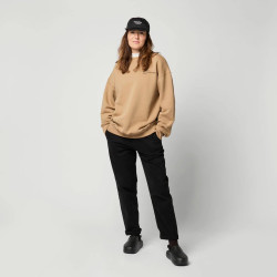 Mystic Trademark Crew Sweat slate brown