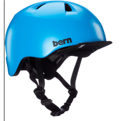 Bern Tigre w/Visor satin cyan