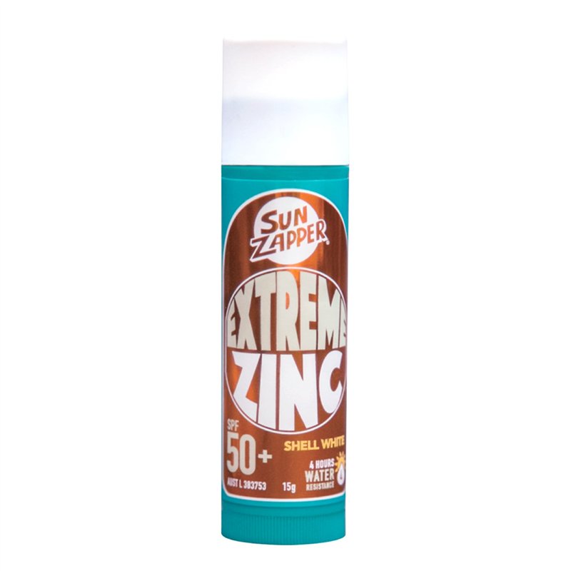 Sun Zapper Extreme Shell WHITE Zinc Stick SPF 50+ 15g