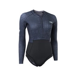 ION Wetsuit Amaze Hot Shorty 1.5 LS Front Zip women black-mural