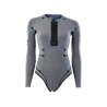 ION Wetsuit Amaze Hot Shorty 1.5 LS Front Zip women tropical-palm-glitch