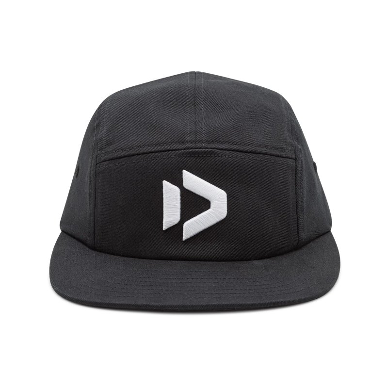 Duotone Cap 5Panel Flat Duotone Icon - black