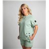 Duotone Shorts Sweat True Fade Out long unisex sage