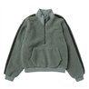 Mystic Teddy Zip Up Sweat Women frozen green