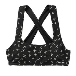 Mystic Lana Cross Bikini Top black