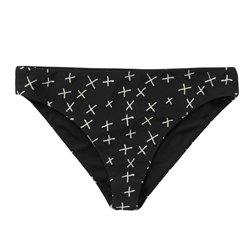 Mystic Lana Cross Bikini Bottom black