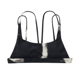 Mystic Bodil Strappy Bikini Top black allover