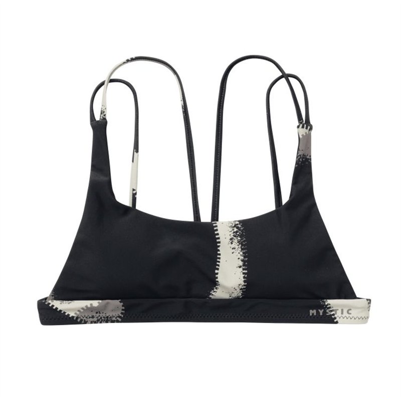 Mystic Bodil Strappy Bikini Top black allover
