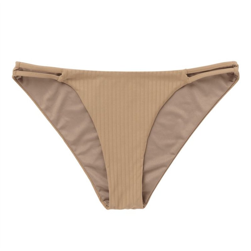 Mystic Bodil Strappy Bikini Bottom slate brown