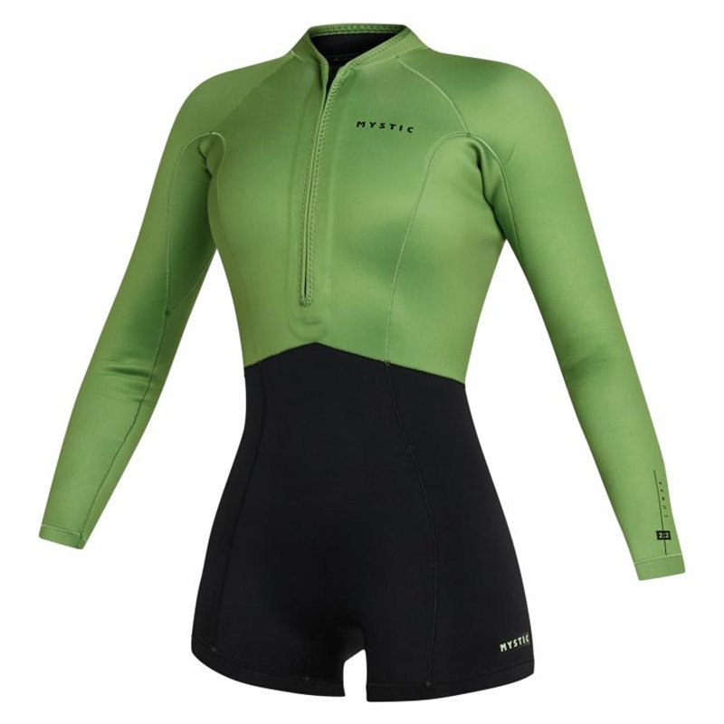 Mystic Lunar Longarm Shorty 2/2mm soft green