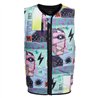 Mystic Outlaw Impact Vest Fzip Wake white allover