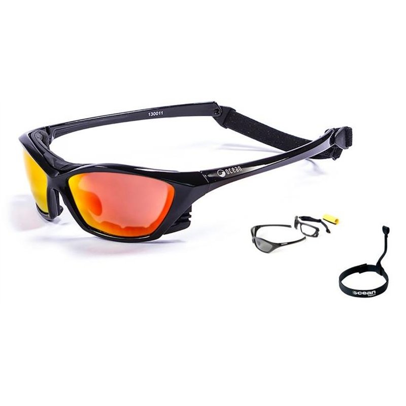 Ocean LAKE GARDA - matt black revo red - recycled PET
