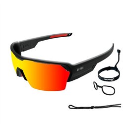 Ocean RACE - shiny black revo red - recycled PET