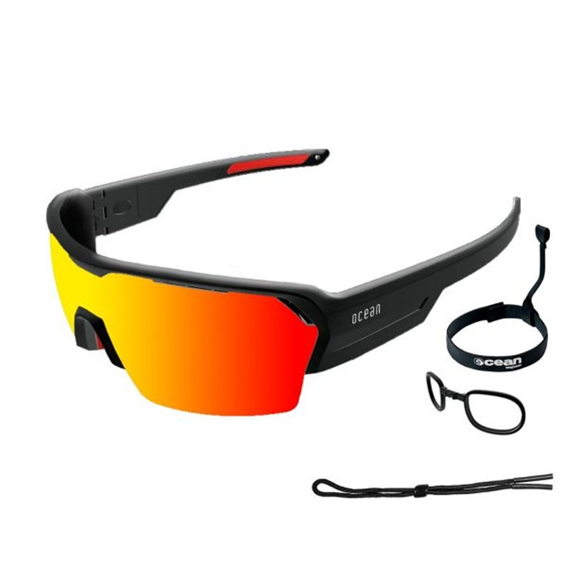 Ocean RACE - shiny black revo red - recycled PET